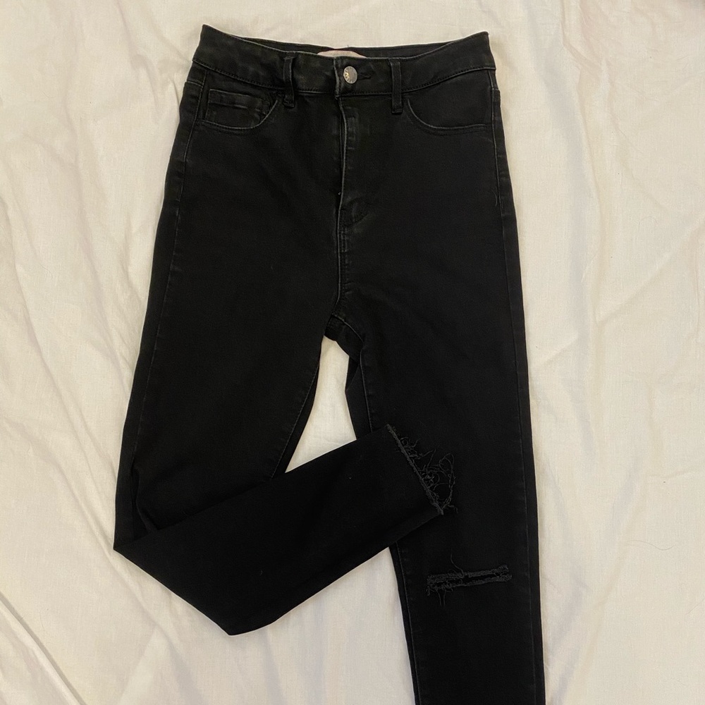 forever 21 black skinny jeans